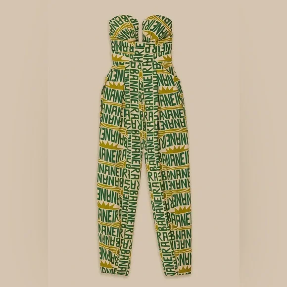 FARM RIO
TYPOGRAPHY STRAPLESS JUMPSUIT - Picture 1 of 6